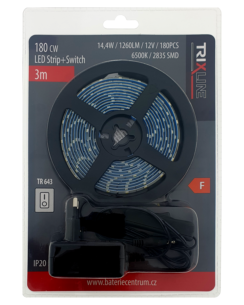 TR 643 6500K/ 3m LED szalag 180 CW TRIXLINE