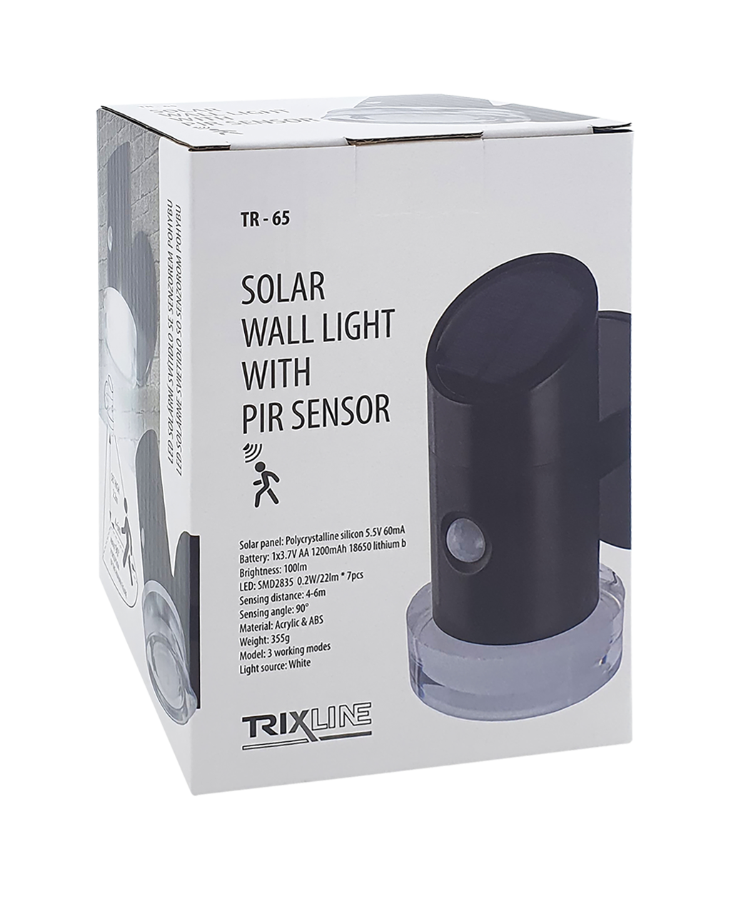 TR-65 LED Napelemes Trixline mozgásérzékelős lámpa - Image 2