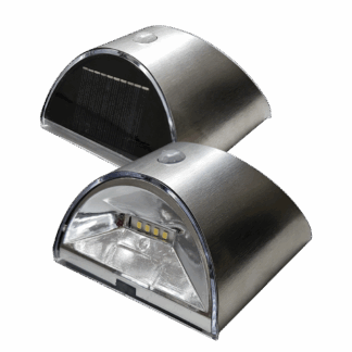 TR-67 Napelemes LED lámpa mozgásérzékelővel, 2 dB szint - ezüst Trixline