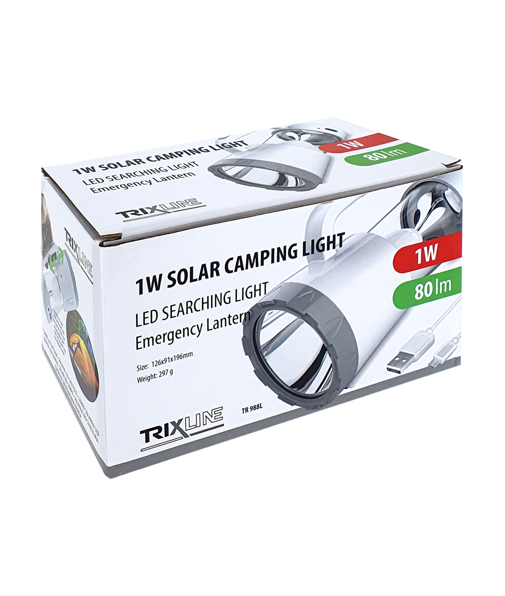 TR 988L napelemes kempinglámpa 1W 80lm Trixline - Image 3
