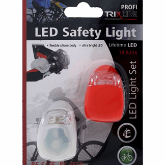 TRIXLINE TR A214 LED kerékpár biztonsági lámpa szett