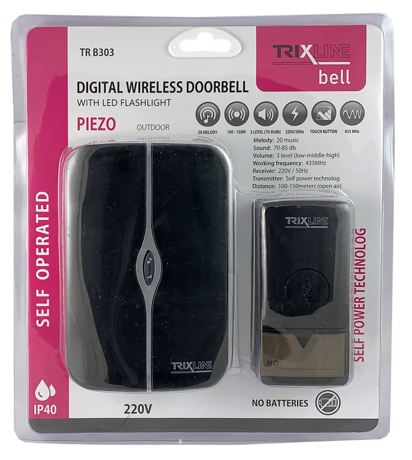 Trixline BELL TR B303 vezetékes csengő csatlakozó - Image 2