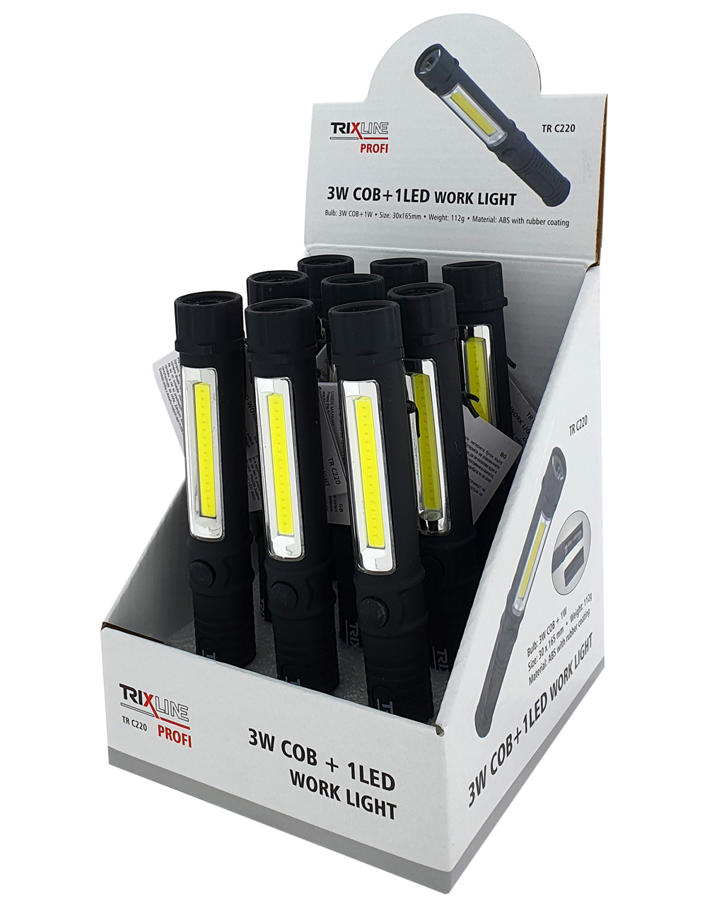 TR C220 3W COB + 1W LED COB zseblámpa TRIXLINE TR C220 3W COB + 1W LED COB zseblámpa TRIXLINE