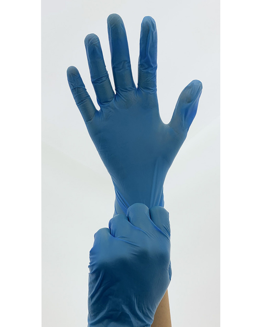 TR G400 Eldobhato Kesztyűk 100 db - S Méret Kék Stretch Trixline