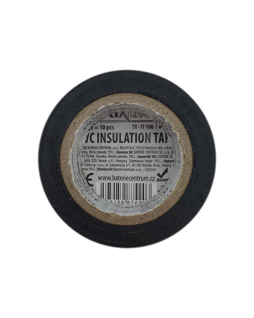 PVC szigetelőzalag TR-IT 100 10m, 0,13mm fekete TRIXLINE - Image 3