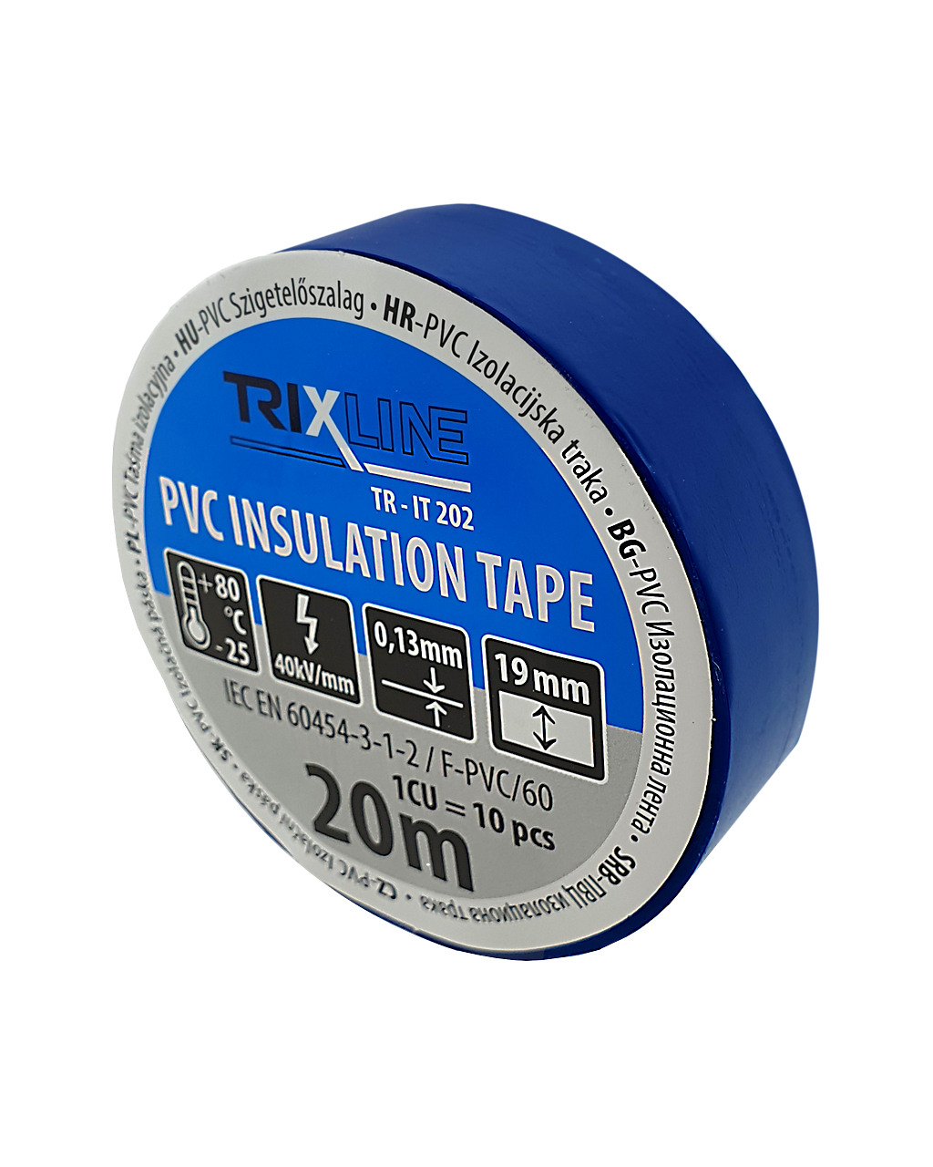 PVC szigetelőzálag TR-IT 202 20m, 0,13mm TRIXLINE