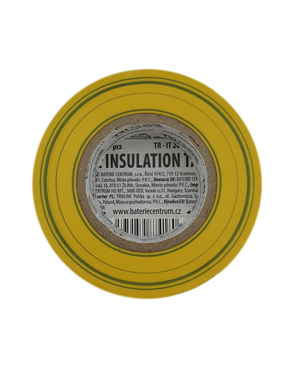 PVC szigetelőzálag TR-IT 206 20m, 0,13mm zöld-sárga TRIXLINE - Image 3