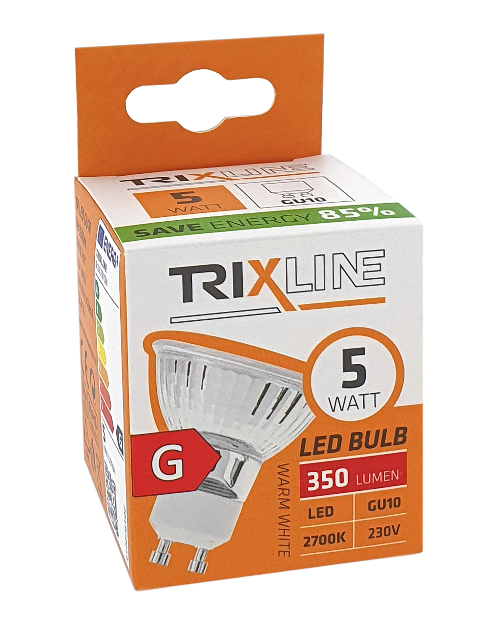 Trixline 5W 350lm GU10 2700K meleg fehér - Image 4
