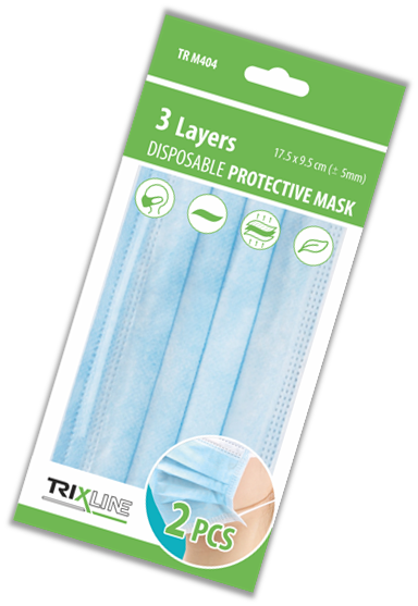 TRIXLINE 3 rétegű védőmaszk TR M404 - Image 2