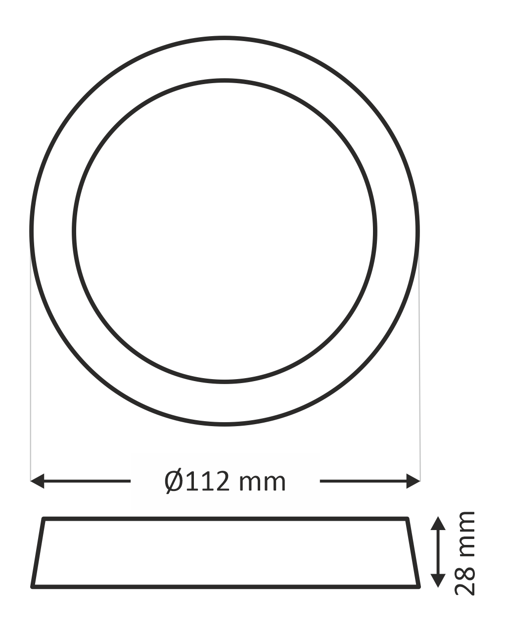 TR 113 LED panel, 6W,4200K kerek, felületre szerelhető, - Image 3