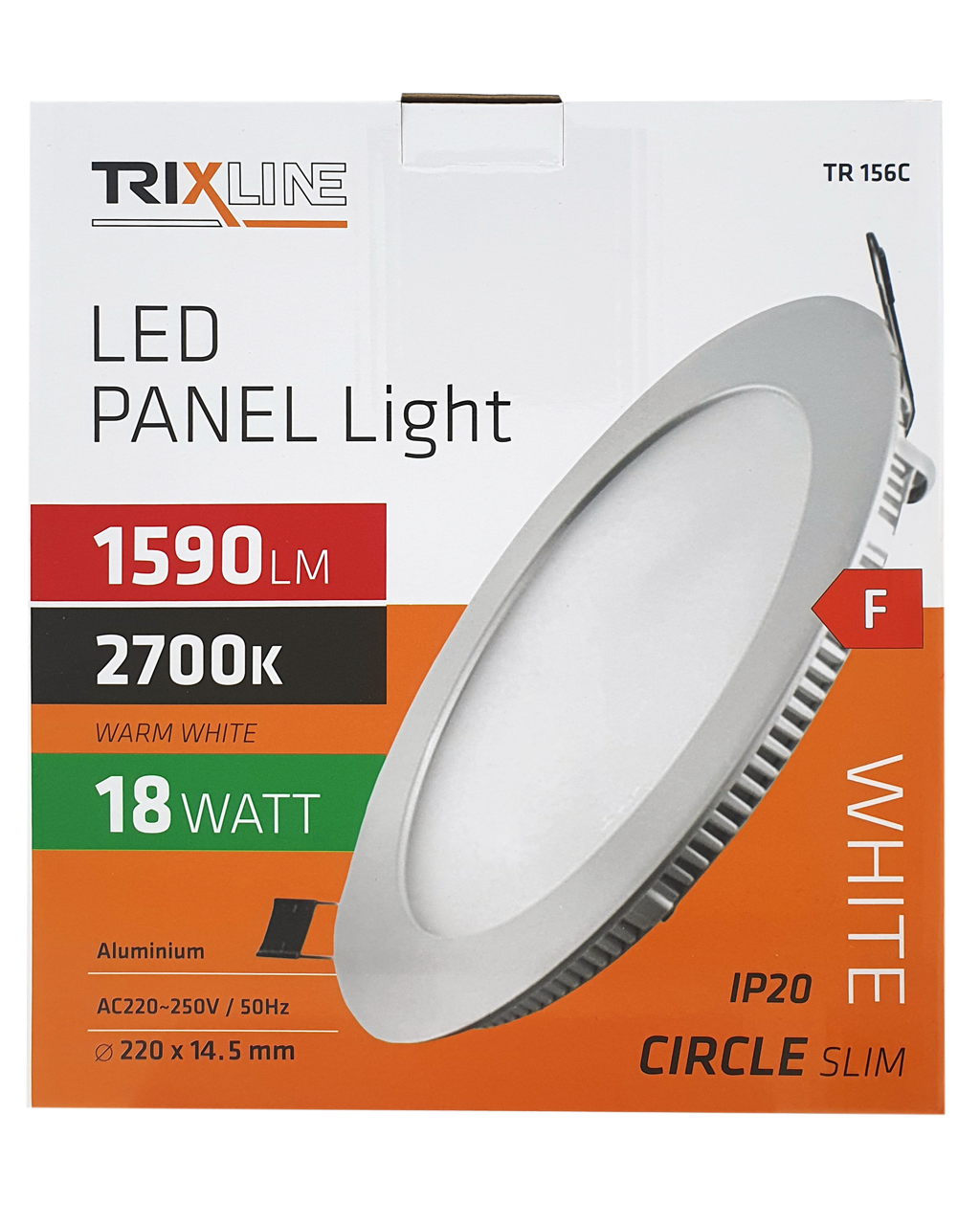 TR156C LED panel, , 18W,2700K kerek, süllyesztett TRIXLINE TR156C LED panel, , 18W,2700K kerek, süllyesztett TRIXLINE