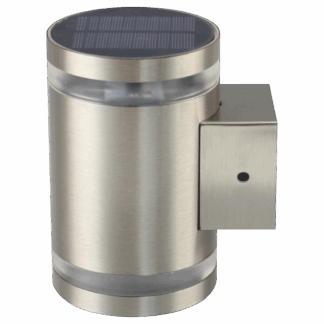 TRIXLINE HD - 370S Napelemes fali lámpa  ezüst