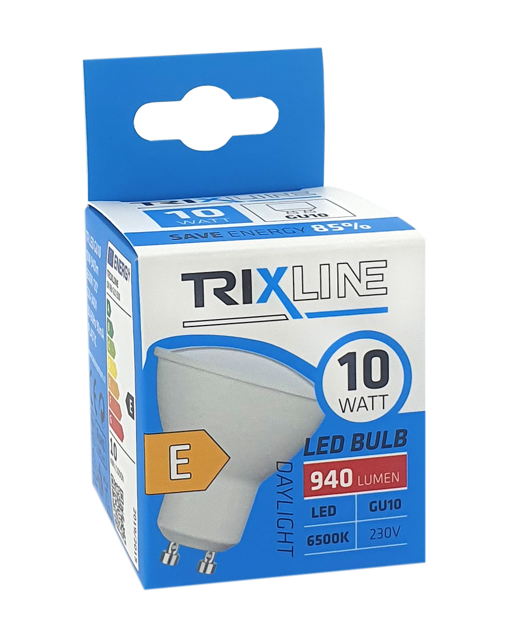 Trixline 10W GU10 6500K LED izzo 940lm hideg fehér Trixline 10W GU10 6500K LED izzo 940lm hideg fehér