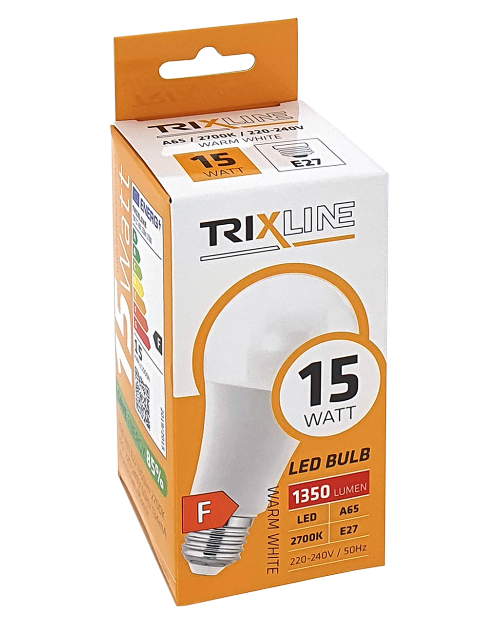 Trixline 15W E27 A65 2700K 1350lm meleg fehér Trixline 15W E27 A65 2700K 1350lm meleg fehér