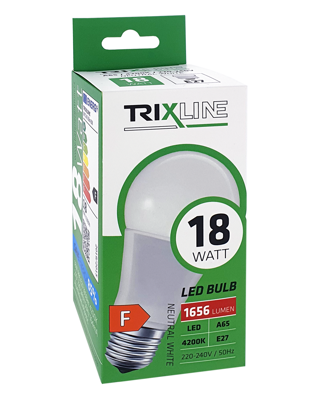 Trixline 18W E27 A65 4200K1656lm semleges fehér Trixline 18W E27 A65 4200K1656lm semleges fehér