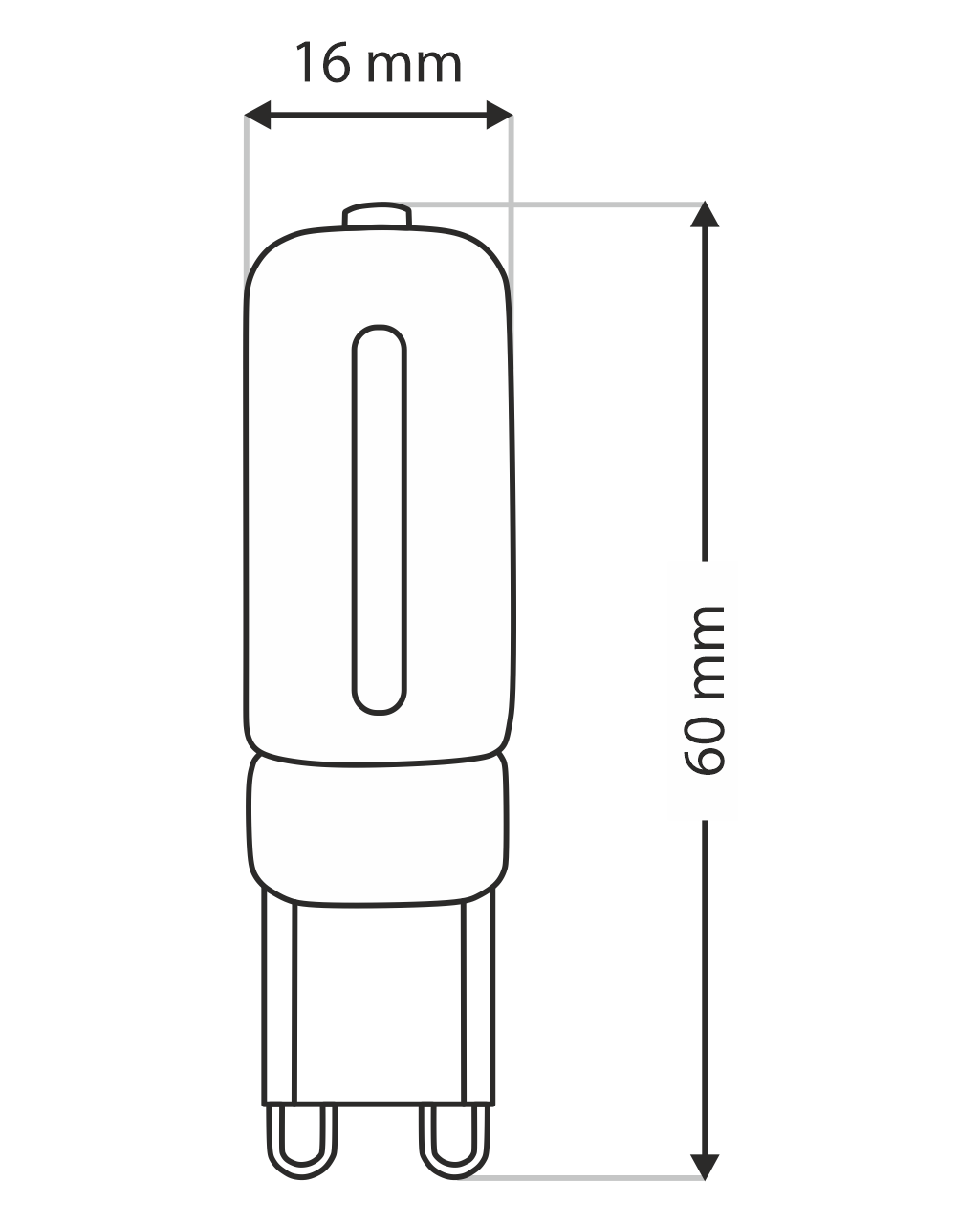 Trixline 3W G9 6500K nappali fehér Trixline 3W G9 6500K nappali fehér