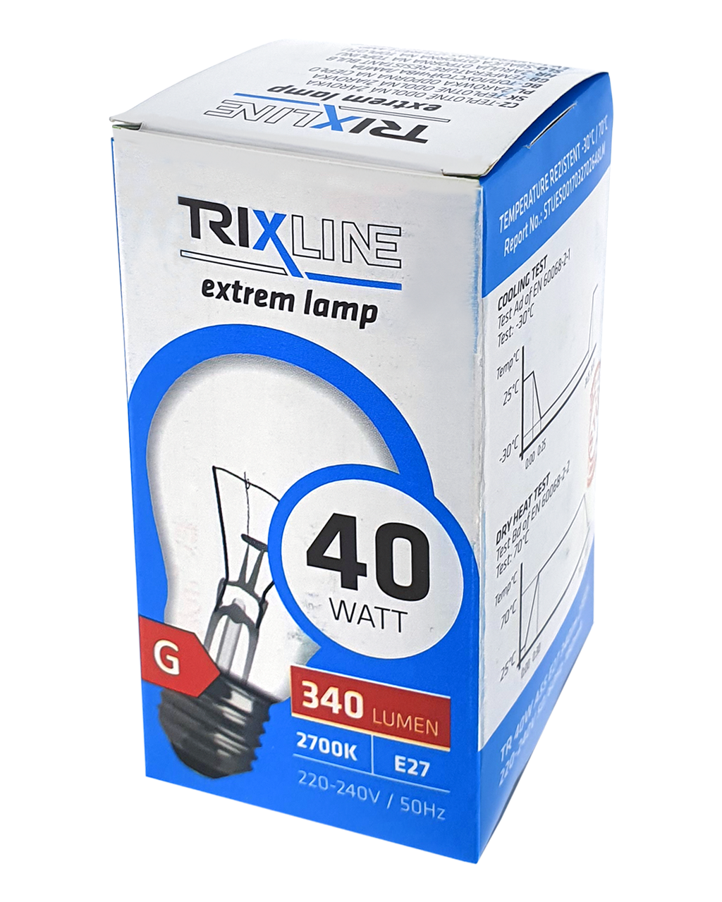 Trixline 40W, A55, E27, 2700K speciális izzó Trixline 40W, A55, E27, 2700K speciális izzó
