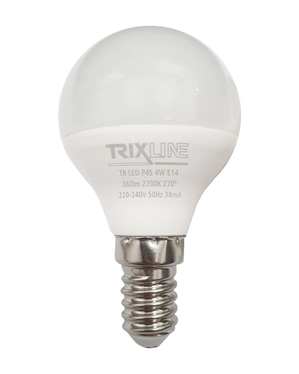 Trixline 4W 360lm E14 P45 2700K meleg fehér Trixline 4W 360lm E14 P45 2700K meleg fehér