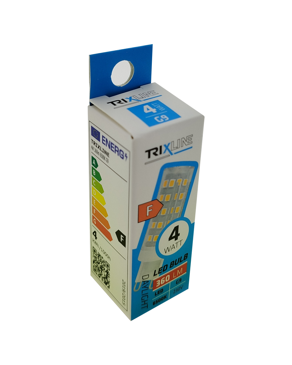 Trixline 4W 360lm G9 6500K LED izzó magas fehér Trixline 4W 360lm G9 6500K LED izzó magas fehér