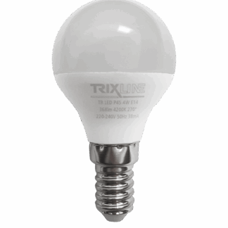 Trixline 4W 368lm E14 P45 4200K semleges fehér Trixline 4W 368lm E14 P45 4200K semleges fehér