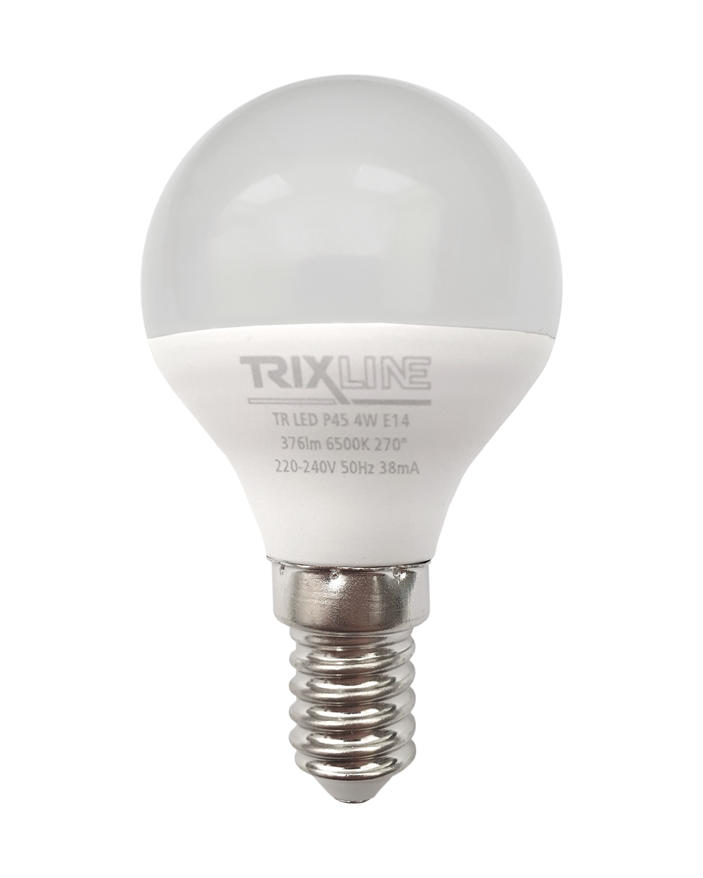 Trixline 4W 376lm E14 P45 6500K LED izzó hideg fehér Trixline 4W 376lm E14 P45 6500K LED izzó hideg fehér