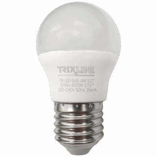 Trixline 4W 376lm E27 G45 6500K LED izzo hideg fehér Trixline 4W 376lm E27 G45 6500K LED izzo hideg fehér