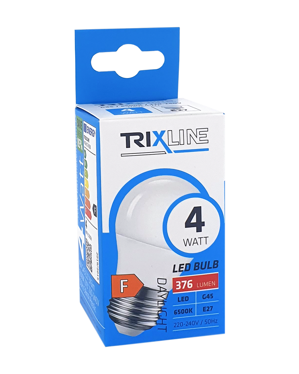 Trixline 4W 376lm E27 G45 6500K LED izzo hideg fehér Trixline 4W 376lm E27 G45 6500K LED izzo hideg fehér
