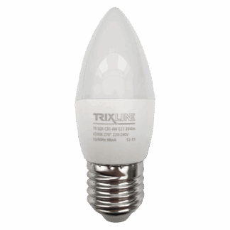 Trixline 4W E27 C35 6500K hideg fehér Trixline 4W E27 C35 6500K hideg fehér