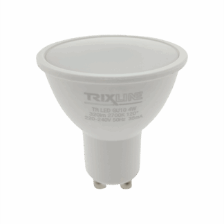 Trixline 4W GU10 2700K LED izzó meleg fehér 320lm Trixline 4W GU10 2700K LED izzó meleg fehér 320lm