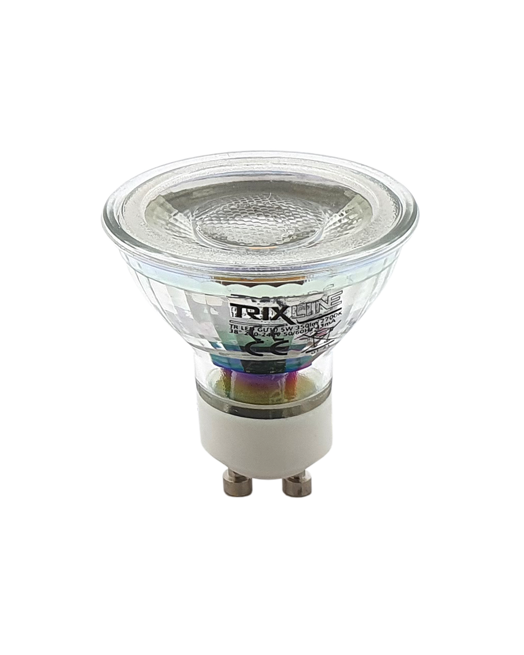 Trixline 5W 350lm GU10 2700K meleg fehér Trixline 5W 350lm GU10 2700K meleg fehér