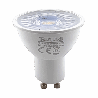 Trixline 5W GU10 380lm 4200K semleges fehér ALU+PLAST Trixline 5W GU10 380lm 4200K semleges fehér ALU+PLAST