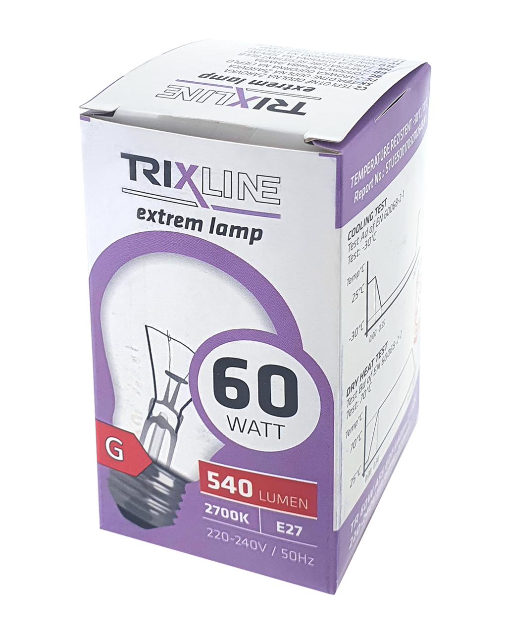 Trixline 60W, A55, E27, 2700K speciális izzó Trixline 60W, A55, E27, 2700K speciális izzó
