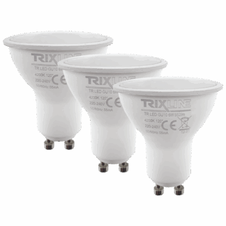 Trixline 6W/3db GU10 4200K semleges fehér 3 db-os Trixline 6W/3db GU10 4200K semleges fehér 3 db-os