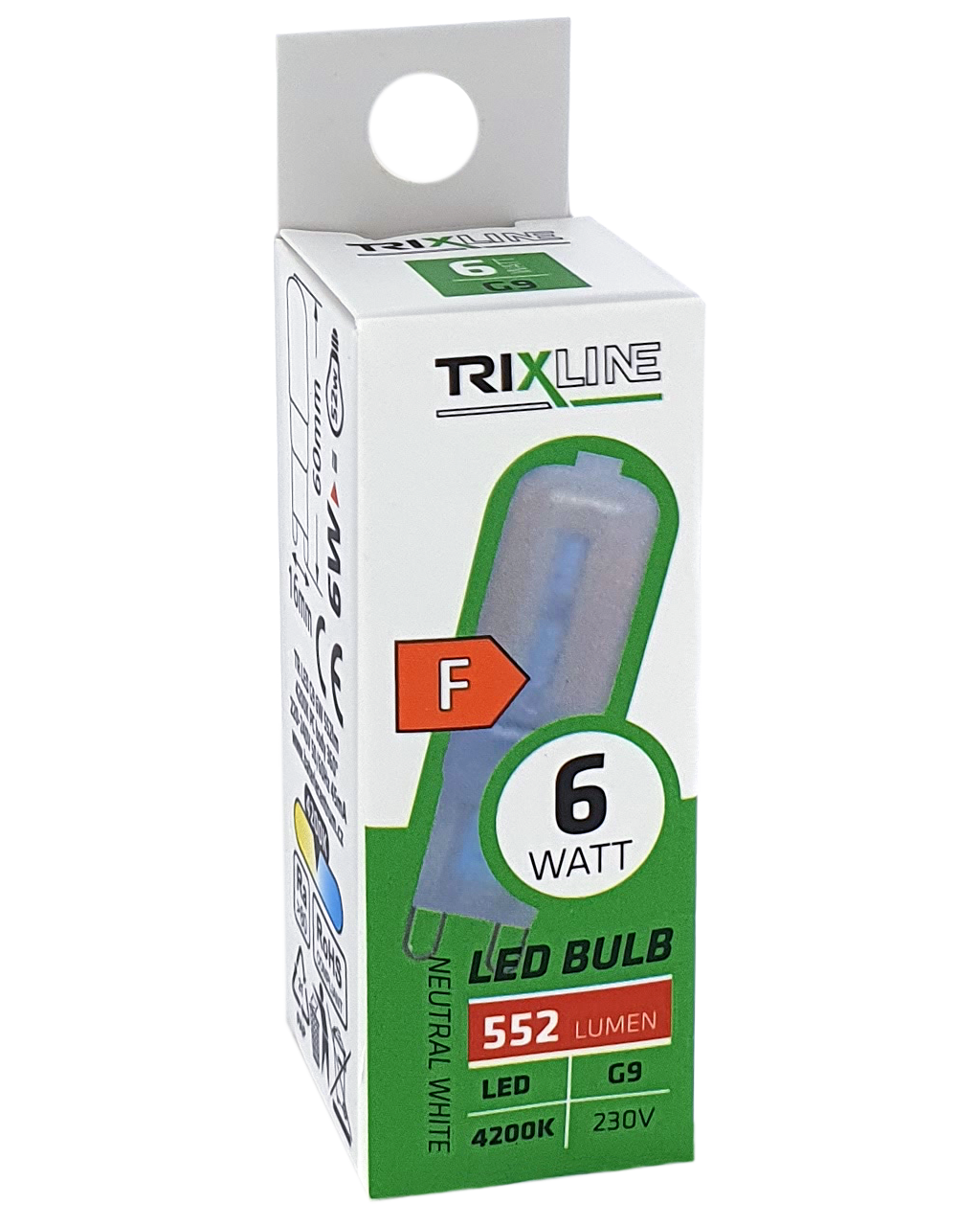 Trixline 6W 552lm G9 4200K semleges fehér Trixline 6W 552lm G9 4200K semleges fehér