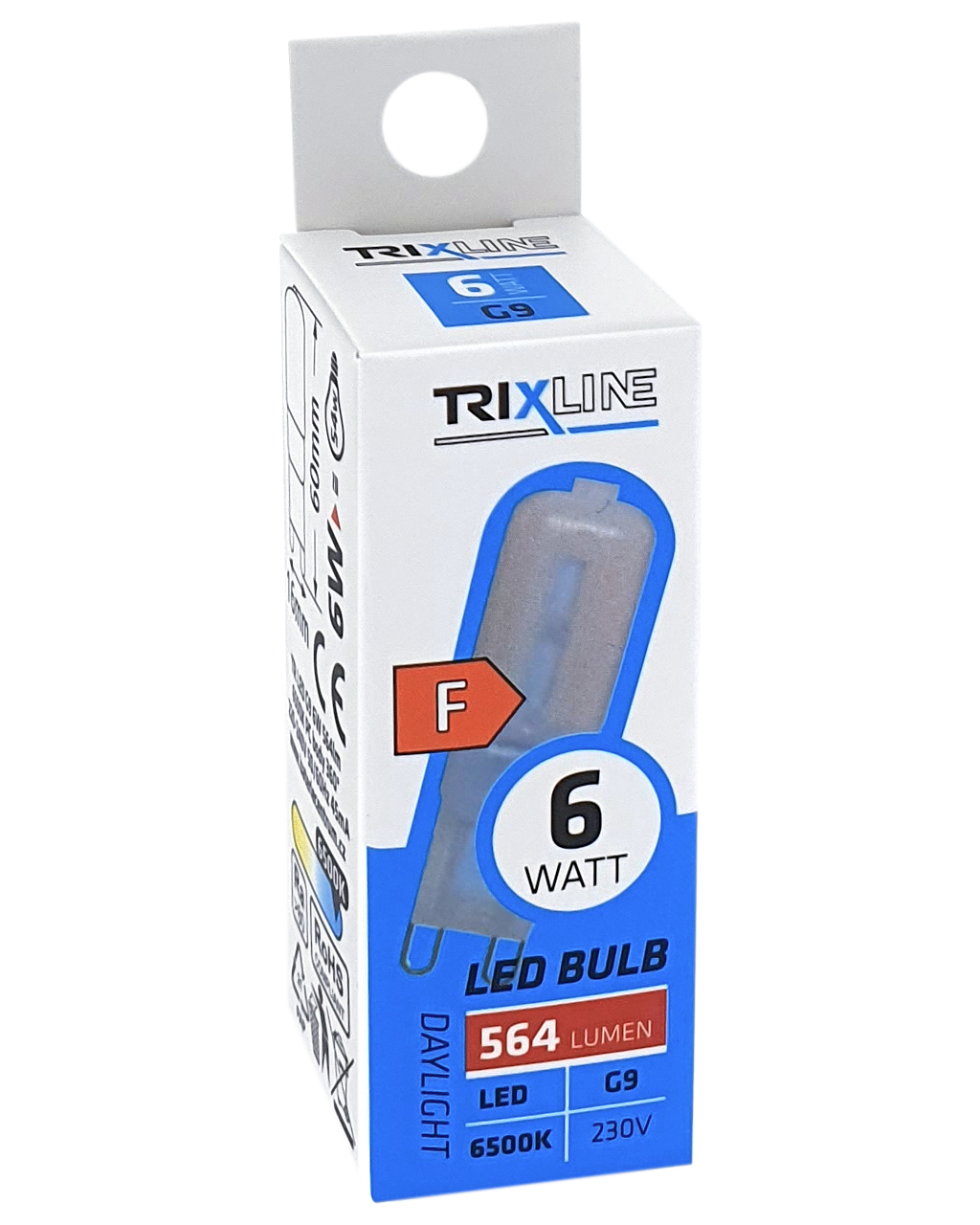 Trixline 6W 564lm G9 6500K hideg fehér Trixline 6W 564lm G9 6500K hideg fehér