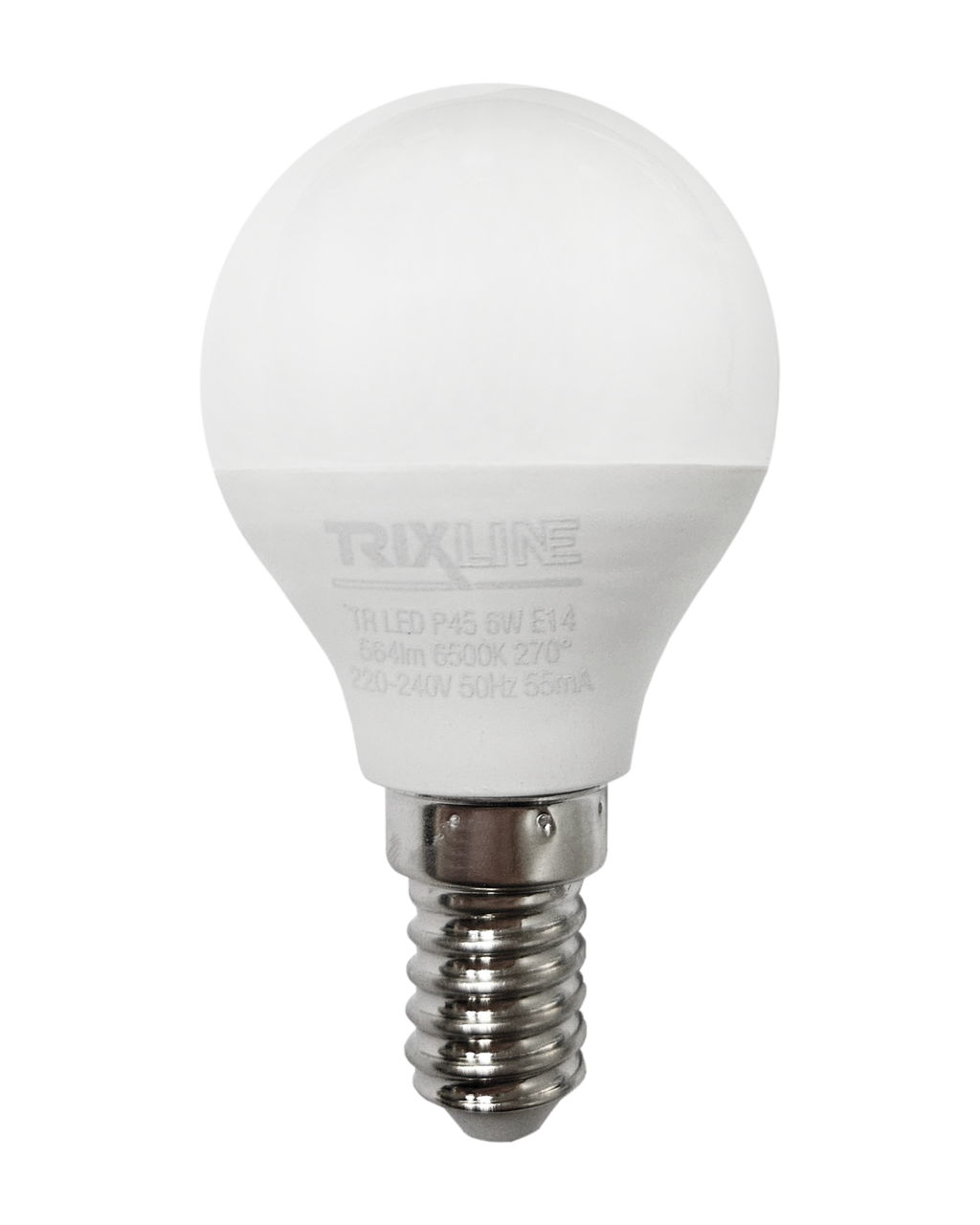 Trixline 6W E14 P45 6500K 564lm LED izzó Trixline 6W E14 P45 6500K 564lm LED izzó