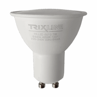 Trixline 7W 644lm GU10 4200K semleges fehér Trixline 7W 644lm GU10 4200K semleges fehér