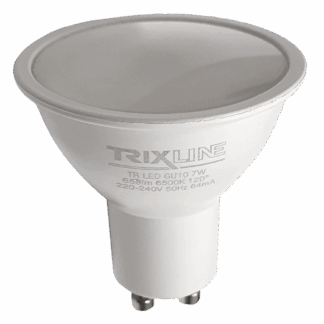Trixline 7W 658lm GU10 6500K hideg fehér Trixline 7W 658lm GU10 6500K hideg fehér