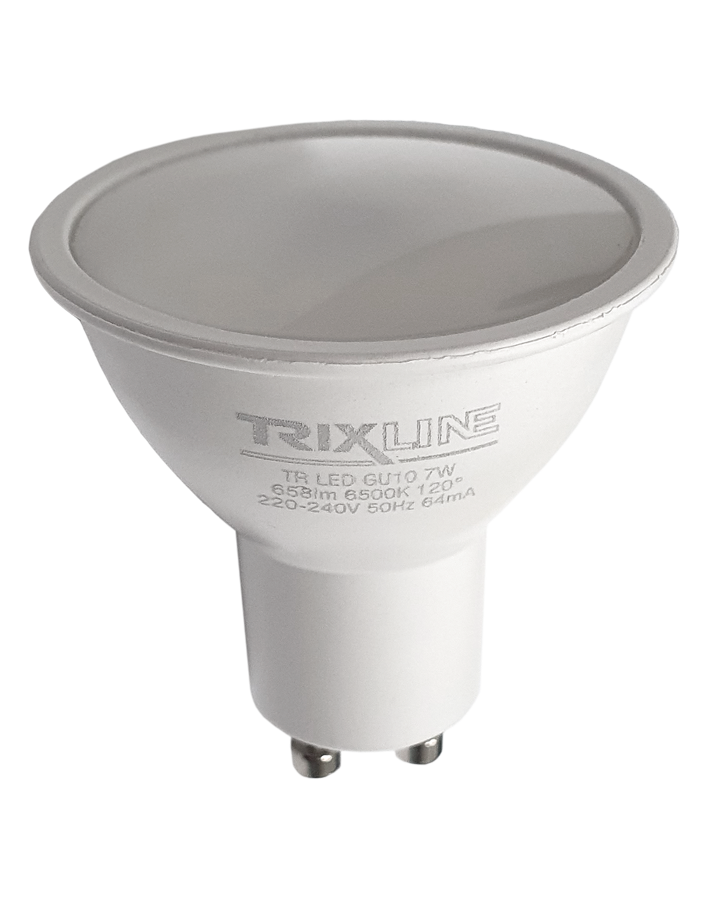 Trixline 7W 658lm GU10 6500K hideg fehér Trixline 7W 658lm GU10 6500K hideg fehér