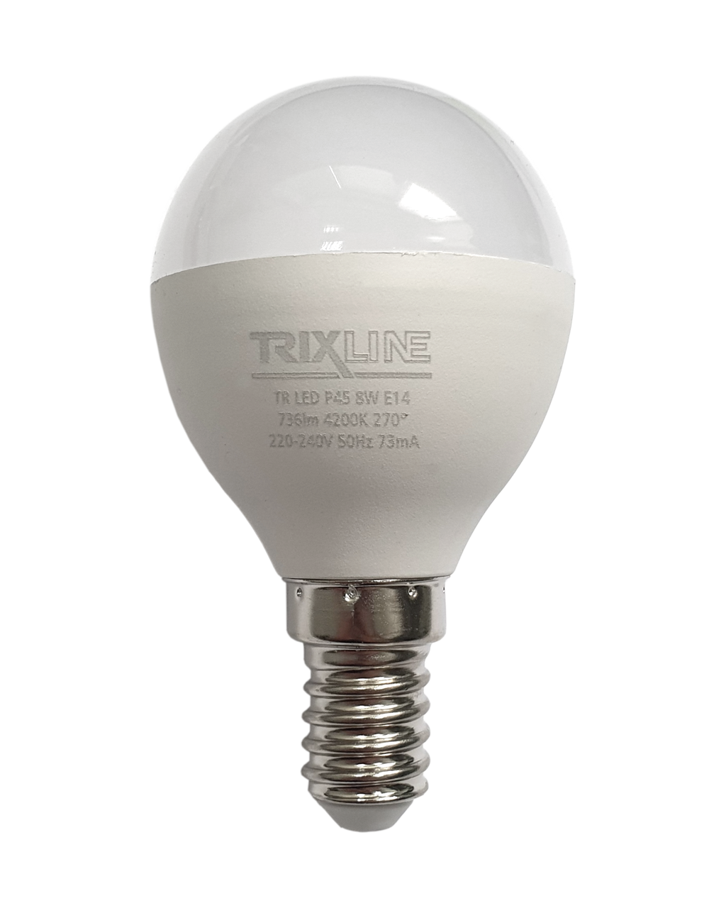Trixline 8W 736lm E14 P45 4200K semleges fehér Trixline 8W 736lm E14 P45 4200K semleges fehér