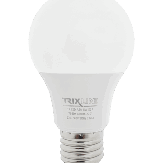 Trixline 8W 736lm E27 A60 4200K semleges fehér Trixline 8W 736lm E27 A60 4200K semleges fehér