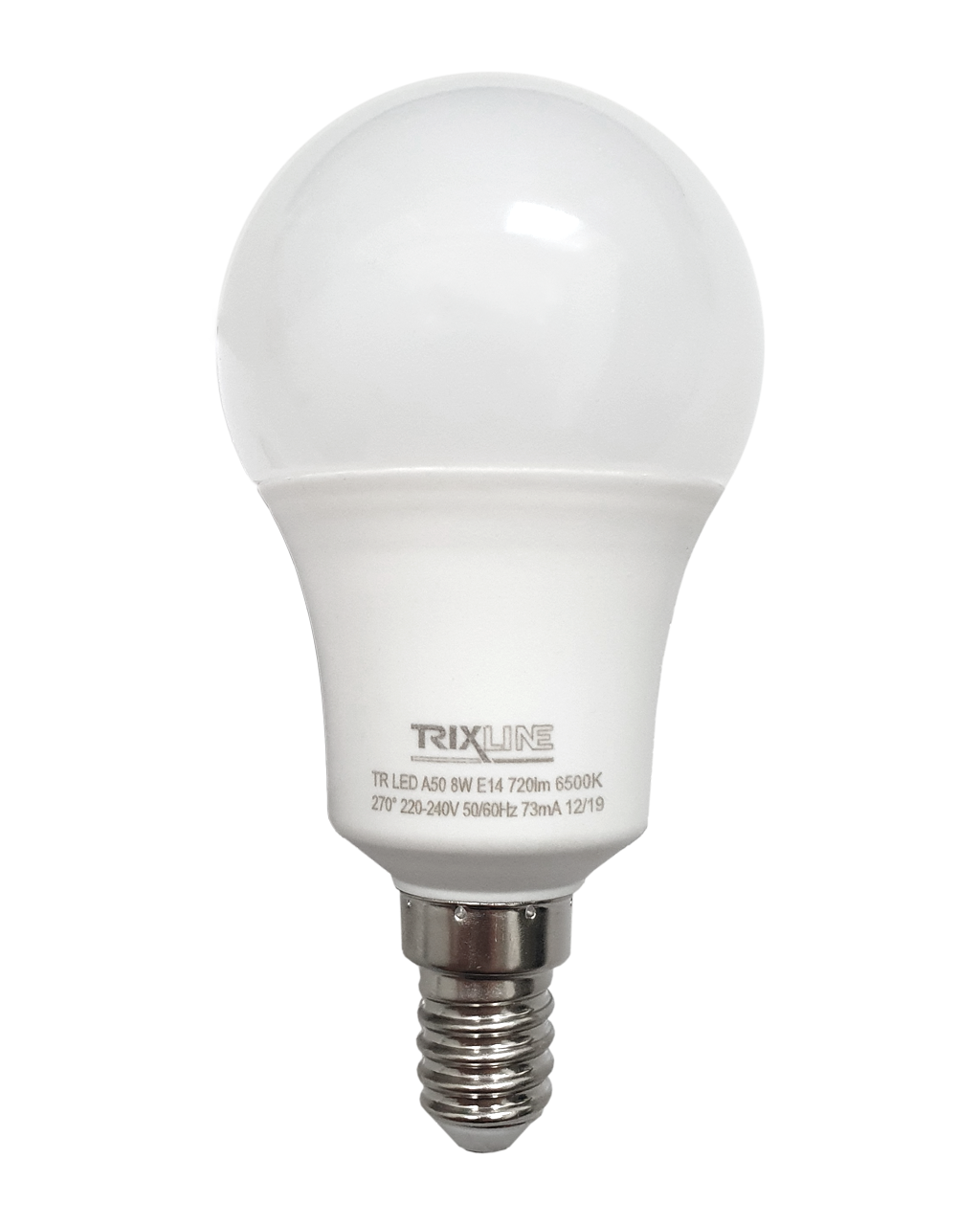 Trixline 8W E14 A50 6500K hideg fehér Trixline 8W E14 A50 6500K hideg fehér