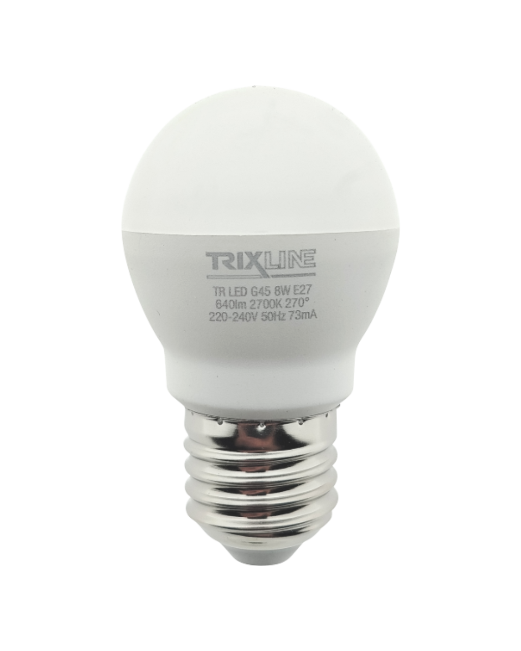 Trixline 8W E27 G45 2700K LED izzó 640lm meleg fehér Trixline 8W E27 G45 2700K LED izzó 640lm meleg fehér