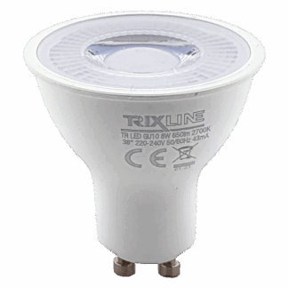 Trixline 8W GU10 650 lm 2700K meleg fehér Trixline 8W GU10 650 lm 2700K meleg fehér