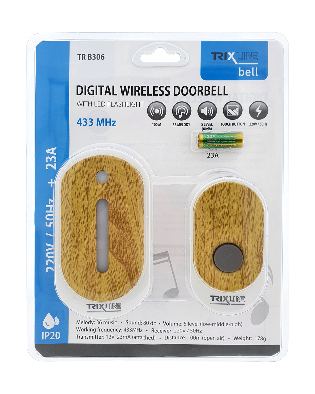 Trixline BELL TR B306 kábel Trixline BELL TR B306 kábel