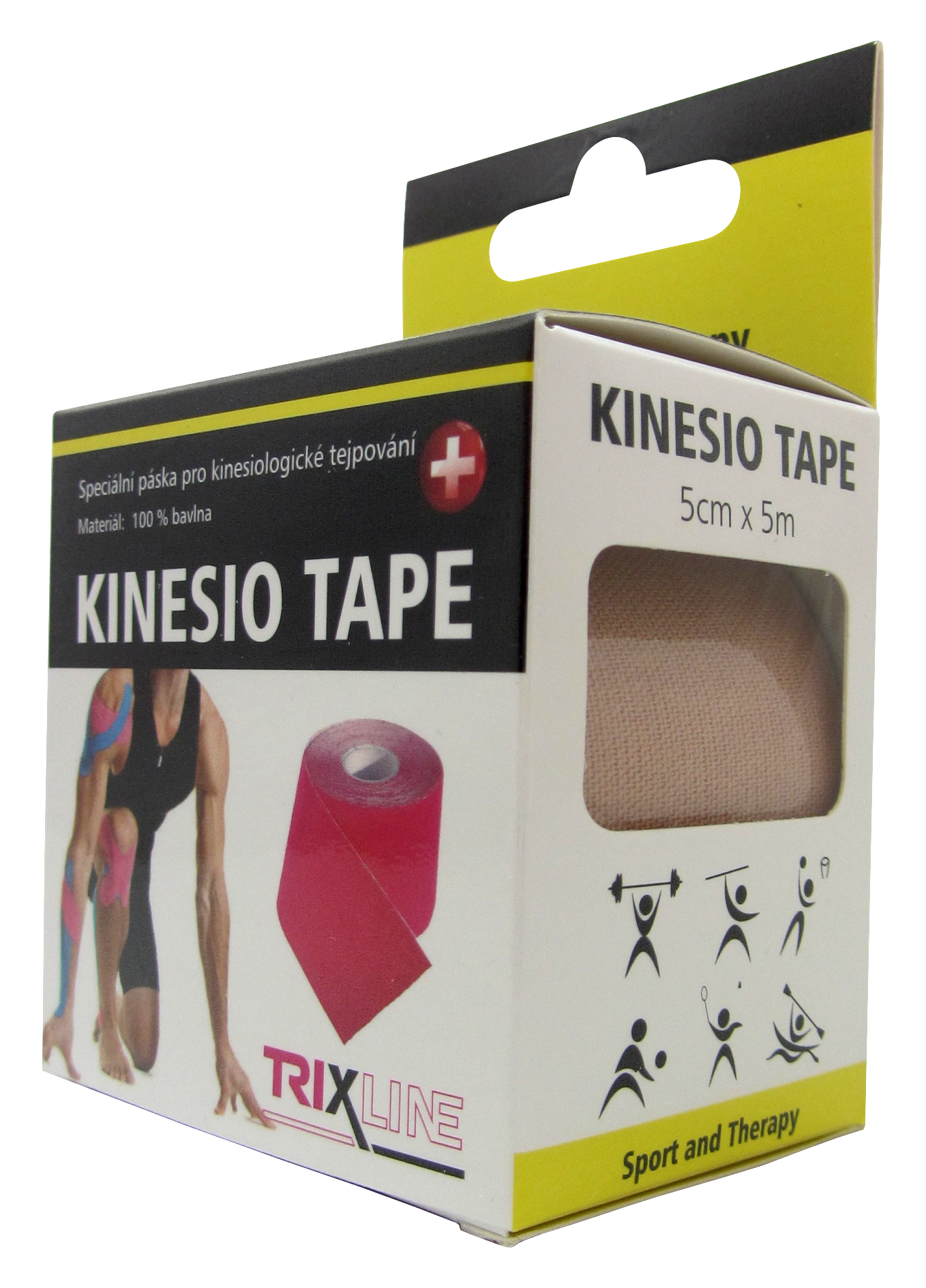 Trixline KINESIO szalag 5cm x 5m bézs Trixline KINESIO szalag 5cm x 5m bézs