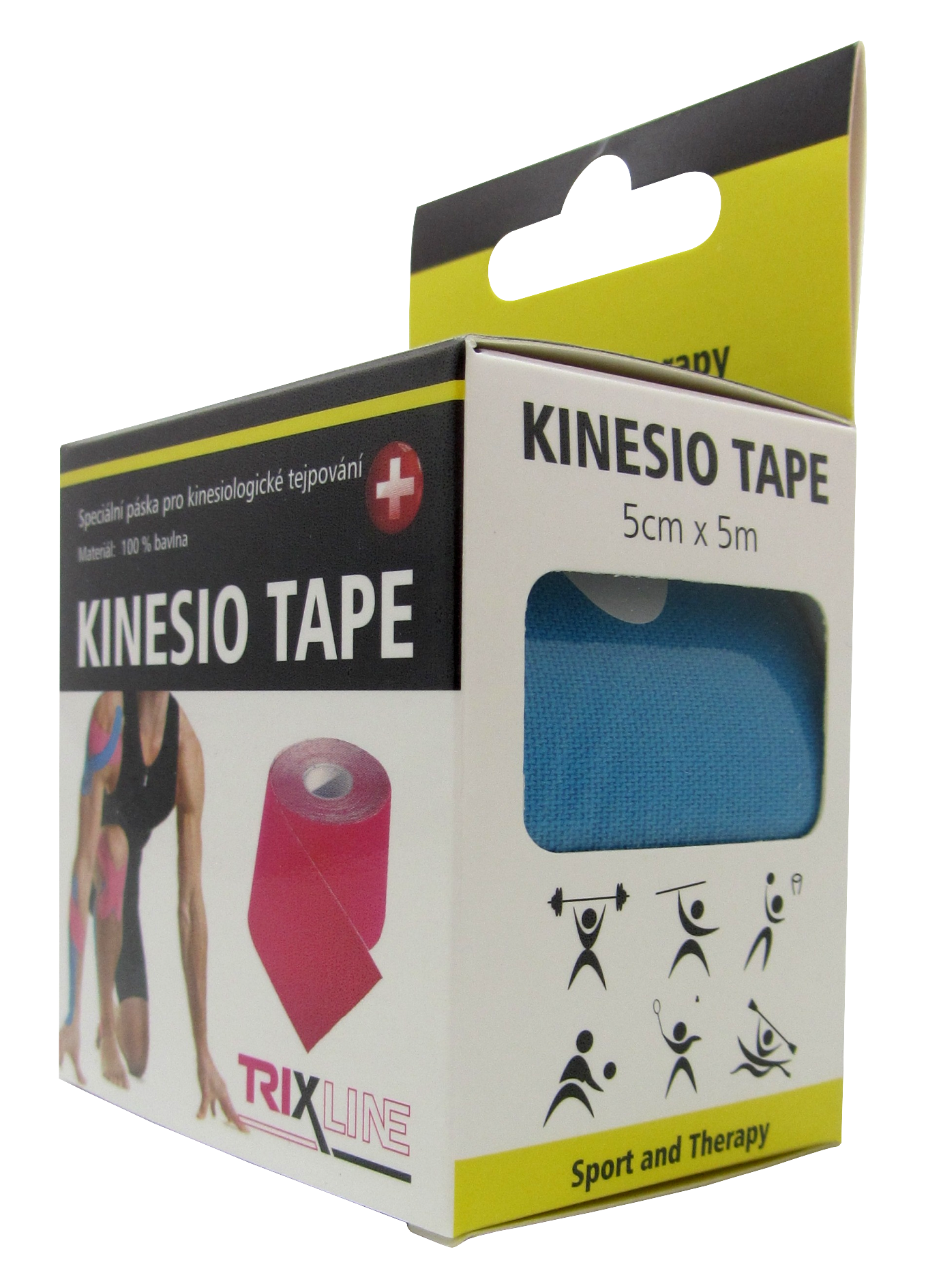 Trixline KINESIO szalag 5cm x 5m kék Trixline KINESIO szalag 5cm x 5m kék