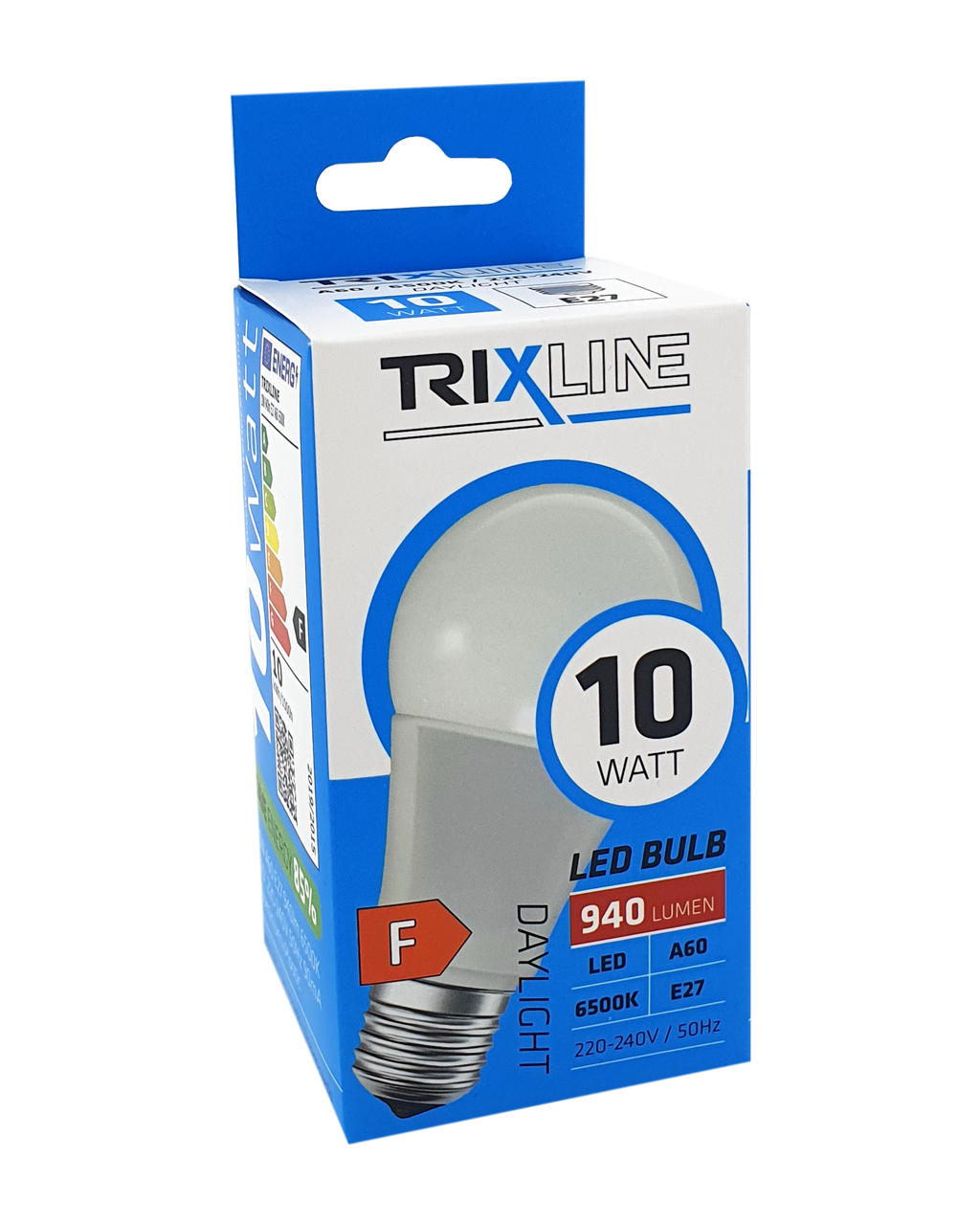 Trixline10W E27 A60 6500K 940lm LED izzo magas fehér Trixline10W E27 A60 6500K 940lm LED izzo magas fehér