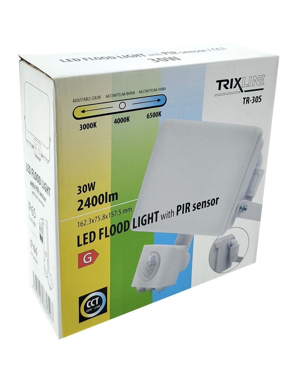 TR-30S 30W reflektor érzékelővel LED FLOOD 3CCT Trixline TR-30S 30W reflektor érzékelővel LED FLOOD 3CCT Trixline
