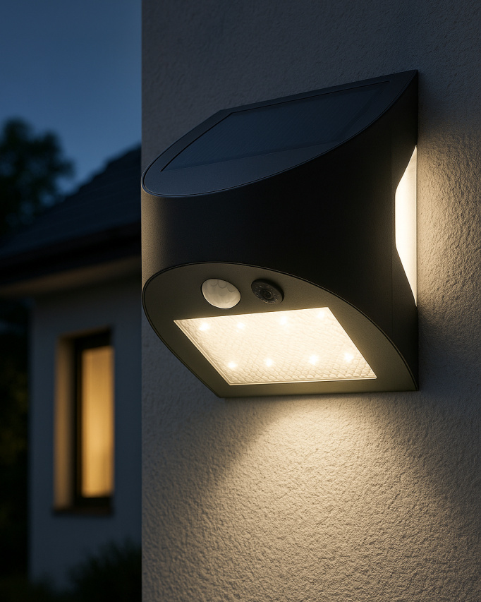 Trixline TR-05S napelemes LED lámpa mozgásérzékelővel Trixline TR-05S napelemes LED lámpa mozgásérzékelővel
